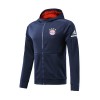 FC Bayern München Hooded Trainingsjacke 2017-18 Blau